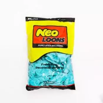 Шар латексный 12", стандарт, набор 50 шт., цвет бирюзовые