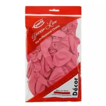 Шар латексный 12", стандарт, набор 50 шт., цвет розовый