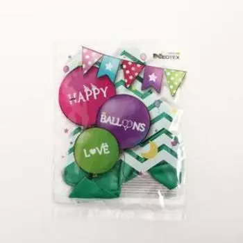 Шары воздушные латексные 12", стандарт, набор 5 шт., цвет светло-зеленый