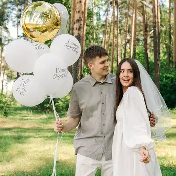 Воздушный шар латексный 12" «Свадьба», 5 шт.