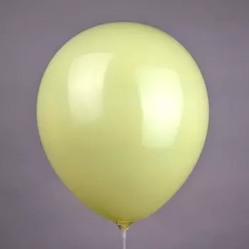 Шар латексный 12" светло-жёлтый, пастель, набор 50 шт.