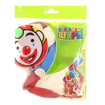 Воздушные шары латексные 12" «Триколор», пастель, 30 шт., МИКС