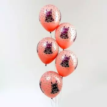 Воздушные шары латексные 12" «Ура, я родилась», 15 шт.