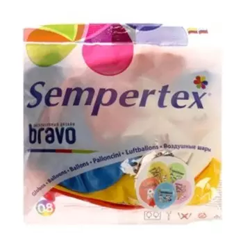 Шар латексный 12" «Весёлые зверята», пастель, набор 25 шт., МИКС