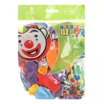 Шар воздушный латексный 12" «Весёлый зоопарк», пастель, двусторонний, набор 50 шт.