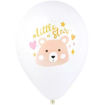Воздушные шары латексные 14" «Медвежонок», 25 шт., МИКС