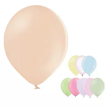 Шар латексный 14" Bubble, кристалл, набор 50 шт., цвета МИКС