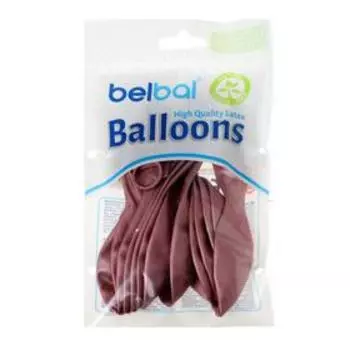 Шар латексный 14", хром Glossy, набор 12 шт., цвет розовый