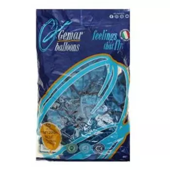 Шар латексный 14", металл, набор 50 шт., blue