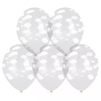 Шар латексный 14" «Облака», кристалл, набор 25 шт.