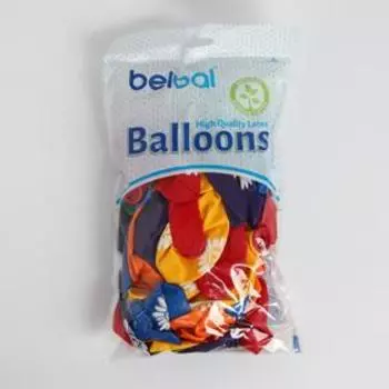 Шар латексный 14" «Ромашка большая», пастель, набор 50 шт., МИКС