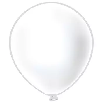 Шар латексный 24" Пастель белый, набор 10 шт.