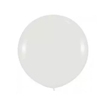 Шар латексный 36", пастель, 1 шт., белый