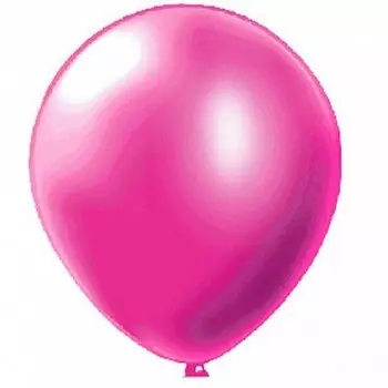 Шар латексный 5" фуксия, металлик, набор 50 шт.