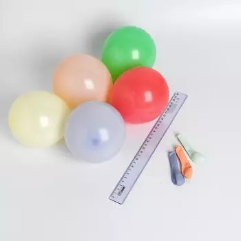 Шар латексный 5" «Макарун», набор 100 шт., водные бомбочки, цвет МИКС