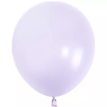 Шар латексный 5", макарунс, 100 шт., светло-сиреневый