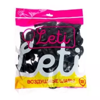 Шар латексный 5", металл, набор 100 шт., водные бомбочки, цвет чёрный