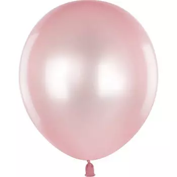 Шар латексный 5", металлик, 100 шт., розовое золото