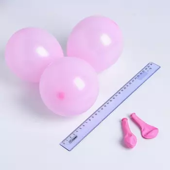 Шар латексный 5", пастель, набор 100 шт., водные бомбочки, цвет светло-розовый