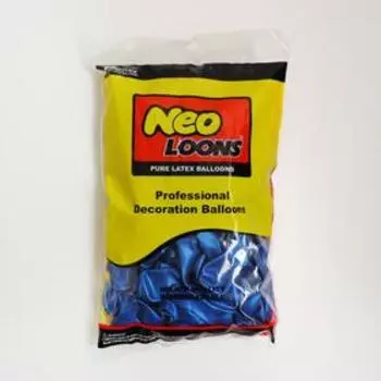 Шар латексный 5", перламутровый, водные бомбочки, набор 100 шт., цвет синий