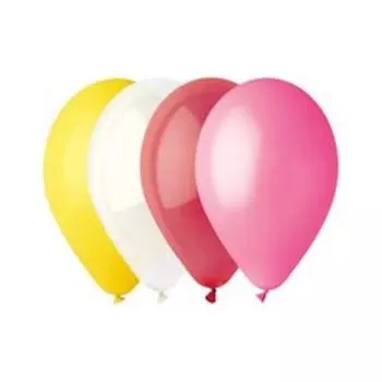 Шар воздушный латексный 9", пастель, набор 100 шт., МИКС