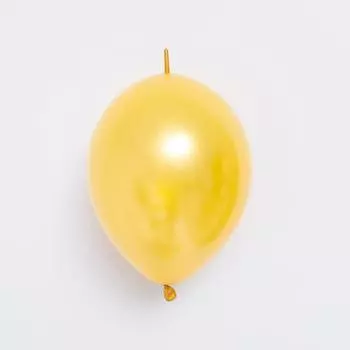 Шар латексный Линколун 12", стандарт, набор 100 шт., цвет желтый