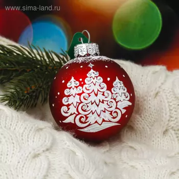 Ёлочный шар «Новогодний» d=6 см, без упаковки, МИКС