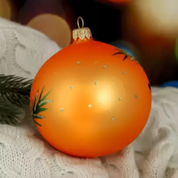 Шар новогодний "Хвойный" 9,5 см микс