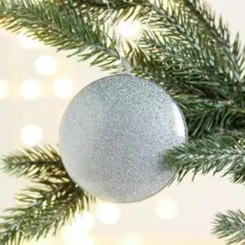 Шар ёлочный плоский «Верь в чудеса»