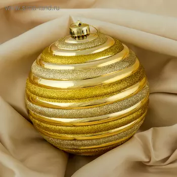 Ёлочный шар «Зимнее волшебство. Сюита», новогодний, золотистый
