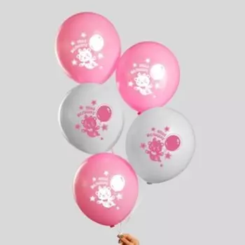 Воздушный шар латексный 12" «Наша малышка», 5 шт.