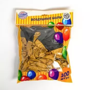 Шар воздушный 12" «С днём рождения», геометрия, 100 шт.