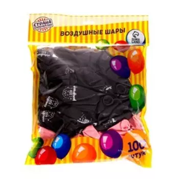 Шар воздушный 12" «С днём рождения, котик!», набор 100 шт