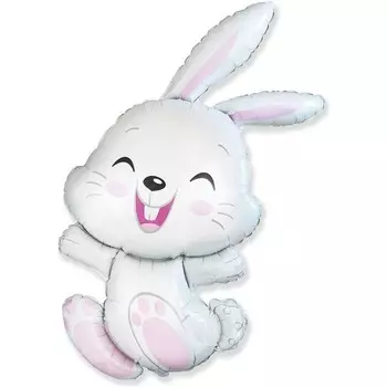 Воздушный шар фольгированный 44" «Зайка», фигура