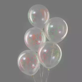 Шар воздушный прозрачный «Цветочное настроение», 25 шт., 12"
