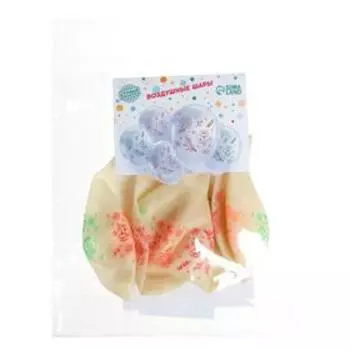 Шар воздушный прозрачный «Цветочное настроение», 5 шт., 12"