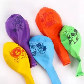 Шар воздушный «Праздник», 12 дюйм, латексный, 5 штук, Союзмультфильм