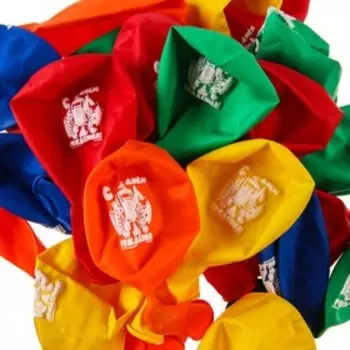 Шар воздушный "С Днем рождения!", 12 дюйм, латексный, 25 штук, Синий трактор