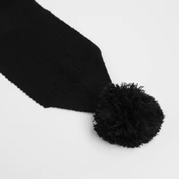 Шарф детский, цвет чёрный, размер 110х14