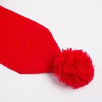 Шарф детский, цвет красный, размер 110х14