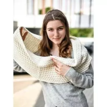 Шарф-хомут женский, размер 2х80х70 см