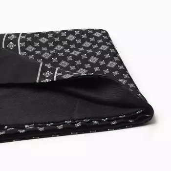 Шарф мужской, цвет чёрный, размер 29х127