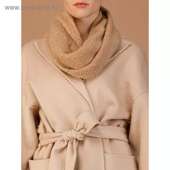 Шарф женский 28×35 см, коричневый