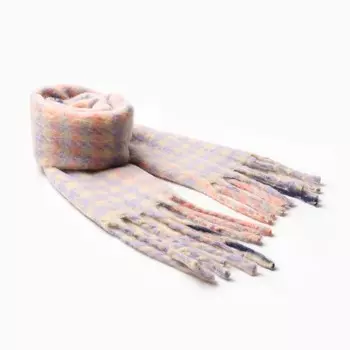 Шарф женский, цвет розовый/сиреневый, размер 30х180