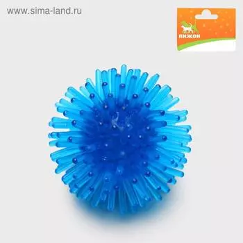 Шарик для кошек игольчатый, мягкий, 5 см, микс цветов (фасовка 5 шт), микс цветов