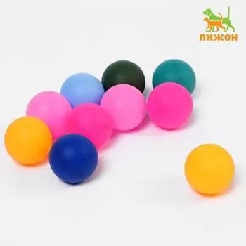 Шарики для кошек, 4 см (подходят для игровых комплексов), фасовка 10 шт., микс цветов