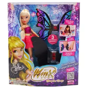 Шарнирная кукла Winx Club BTW Scratch Art Wings «Стелла», с крыльями для скретчинга, 24 см 1020804