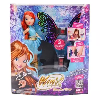 Шарнирная кукла Winx Club BTW Scratch Art Wings «Блум», с крыльями для скретчинга, 24 см