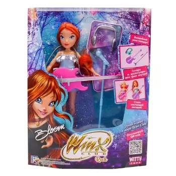 Шарнирная кукла Winx Club Rock «Блум», с крыльями и аксессуарами, 24 см