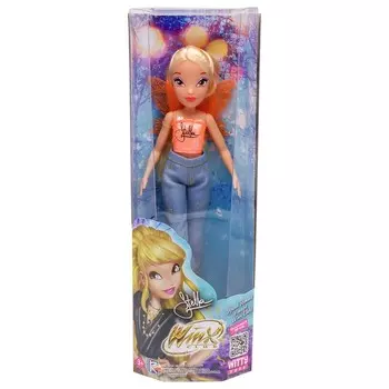Шарнирная кукла Winx Club «Стелла», в джинсах с крыльями, 24 см